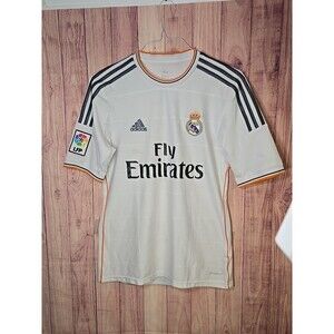 adidas Real Madrid 2013/2014 Home Football Jersey, Men’s Small, White